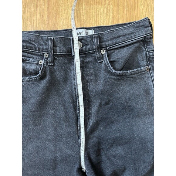 Agolde Black High Rise Pinch Waist Skinny Jeans Size 26 - Picture 10 of 11